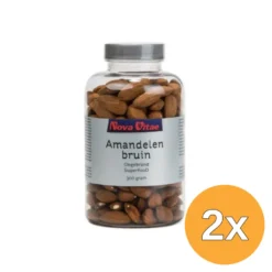 2x Nova Vitae Amandelen Bruin Ongebrand (300 gr)