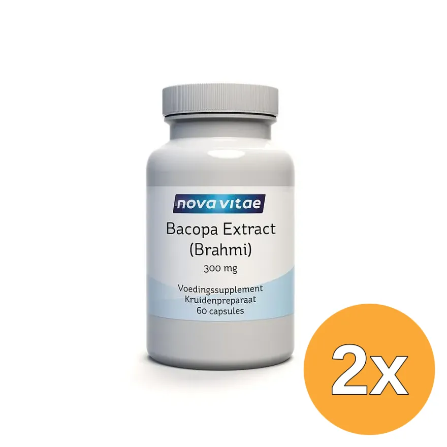 2x Nova Vitae Bacopa Extract (brahmi) 300mg (60 capsules)