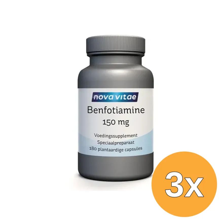 3x Nova Vitae Benfotiamine (180 vega capsules)