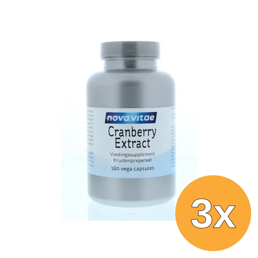 3x Nova Vitae Cranberry extract (180 capsules)