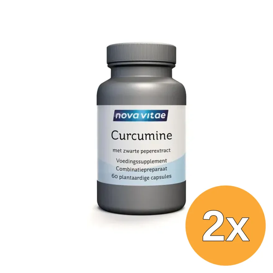 2x Nova Vitae Curcumine met zwarte peper extract (60 vega capsules)