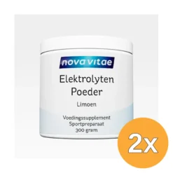 2x Nova Vitae Elektrolyten Poeder Limoen (300 gr)