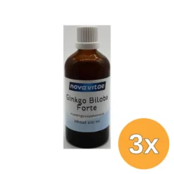 3x Nova Vitae Ginkgo biloba forte (100 ml)