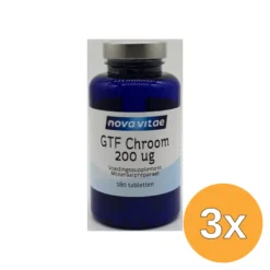 3x Nova Vitae Gtf Chroom (180 Tabletten)