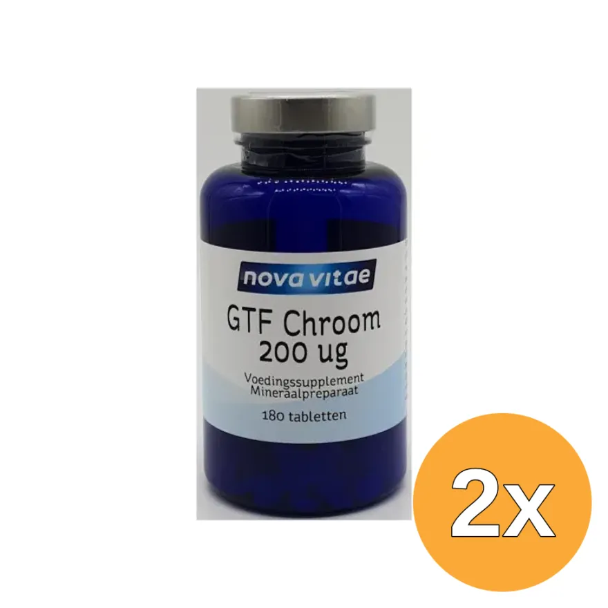 2x Nova Vitae Gtf Chroom (180 Tabletten)