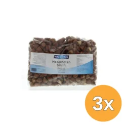 3x Nova Vitae Hazelnoten Bruin Ongebrand Raw (1000 gr)
