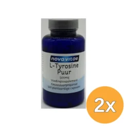 2x Nova Vitae L-tyrosine puur 500mg (120 vega capsules)
