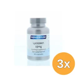 3x Nova Vitae Lycopeen 15Mg (60 capsules)