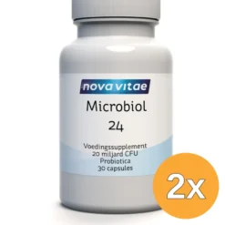 2x Nova Vitae Microbiol 24 Probiotica (30 capsules)