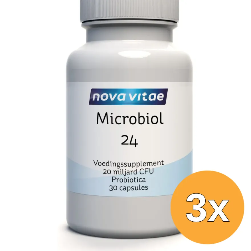 3x Nova Vitae Microbiol 24 Probiotica (30 capsules)