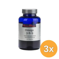 3x Nova Vitae Omega 3 6 9 1000 mg (100 capsules)