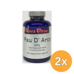 2x Nova Vitae Pau d arco 500 mg extract 5:1 (200 capsules)