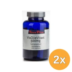 2x Nova Vitae Visolie Vitael 500 Mg (200 capsules)