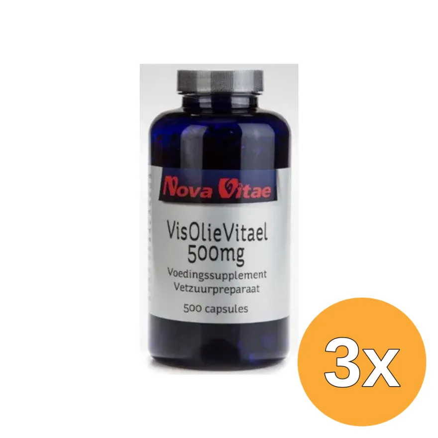 3x Nova Vitae Visolie Vitael 500 Mg (500 capsules)
