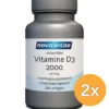 2x Nova Vitae Vitamine D3 2000 50mcg (180 softgels)