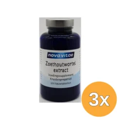 3x Nova Vitae Zoethoutwortel extract DGL (100 tabletten)