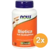 2x Now Biotica 4X6 Acidophilus (120 vega capsules)