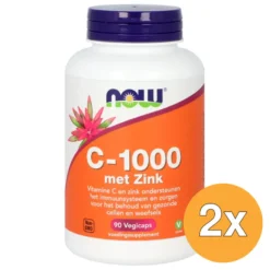 2x Now C-1000 met Zink (90 vega capsules)