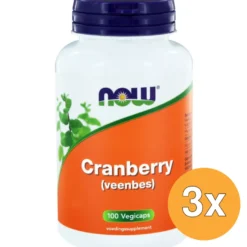 3x Now Cranberry (100 vega capsules)