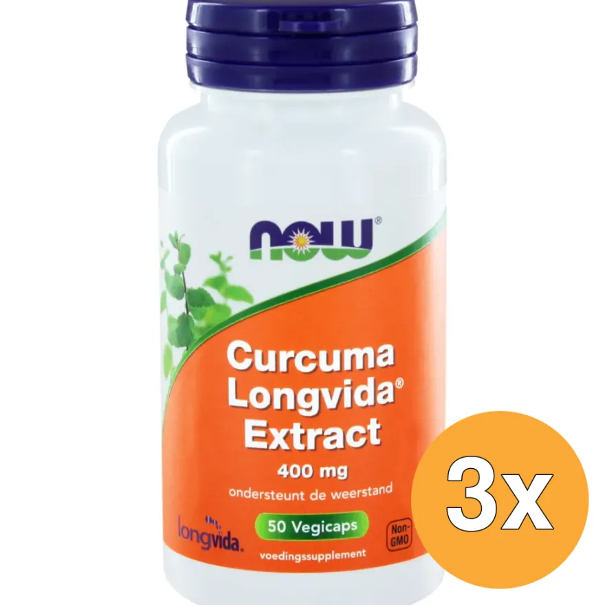 3x Now Curcuma longvida extract (50 vega capsules)