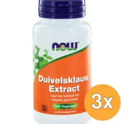 3x Now Duivelsklauw extract (100 vega capsules)