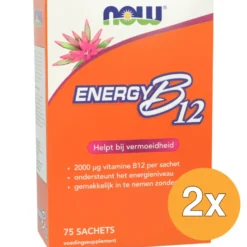 2x Now Energy B12 2000 Mcg (75 Zakjes)