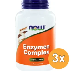 3x Now Enzymen complex (180 tabletten)