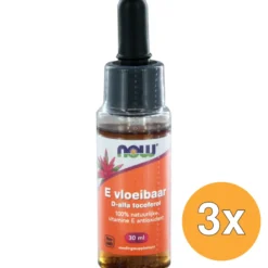 3x Now E-vloeibaar d-alfa tocoferol (30 ml)