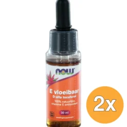 2x Now E-vloeibaar d-alfa tocoferol (30 ml)