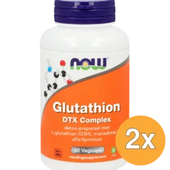 2x Now Glutathion DTX Complex (60 vega capsules)