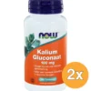 2x Now Kalium gluconaat 100 mg (100 tabletten)