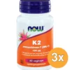3x Now K2 Menachinon-7 (60 vega capsules)