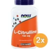 2x Now L-Citrulline 750 mg (180 vega capsules)