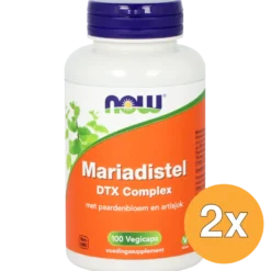 2x Now Mariadistel DTX Complex (100 vega capsules)
