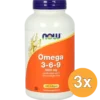 3x Now Omega 3-6-9 1000Mg (250 softgels)