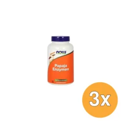 3x Now Papaja Enzymen (360 kauwtabletten)