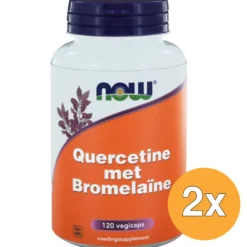 2x Now Quercetine met bromelaine (120 vega capsules)