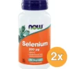 2x Now Selenium gistvrij 200 mcg (90 vega capsules)