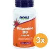 3x Now Vitamine D3 1000IE (360 softgels)