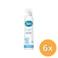 6x Odorex Body heat responsive spray invisible care (150 ml)