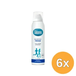 6x Odorex Body heat responsive spray marine fresh (150 ml)