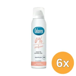 6x Odorex Deodorant spray 0% (150 ml)