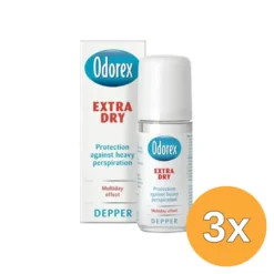 3x Odorex Extra dry depper (50 ml)