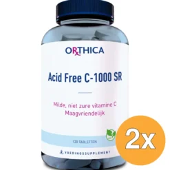 2x Orthica Acid Free C-1000 SR (120 tabletten)