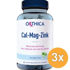 3x Orthica Cal mag zink (180 tabletten)