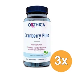 3x Orthica Cranberry plus (60 capsules)