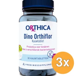 3x Orthica Dino Orthiflor (30 kauwtabletten)