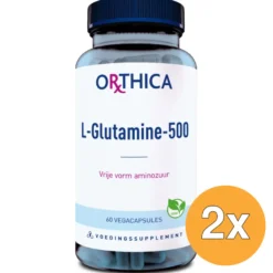 2x Orthica L-Glutamine 500 (60 capsules)