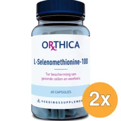 2x Orthica L-Selenomethionine 100 (60 capsules)