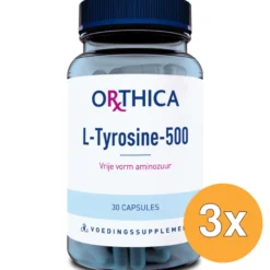 3x Orthica L-Tyrosine-500 (30 capsules)